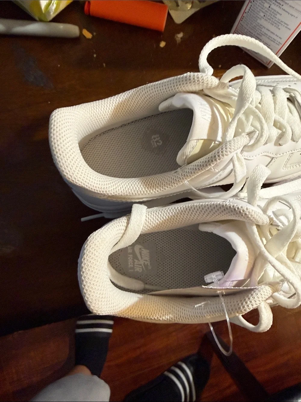 Nike White Low-Top Leather Sneakers
